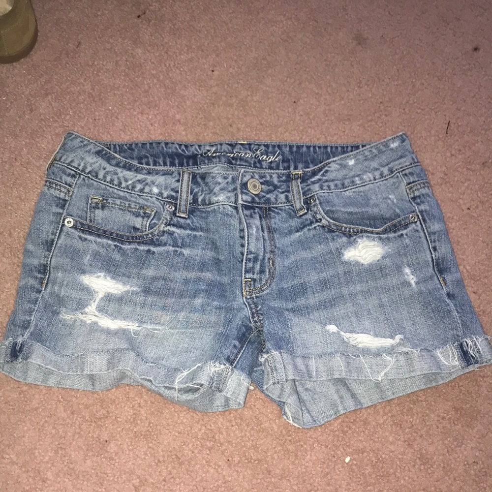 AEO denim shorts